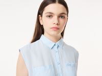 Женская рубашка Lacoste из льна и тенселя