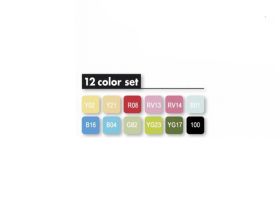 Набор маркеров Copic 12 шт "Весна" ярких оттенков, в пластике