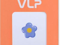 Наклейка VLP 3D синий цветок