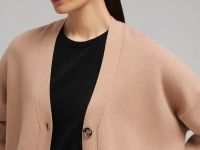 Кардиган свободного кроя с v-вырезом