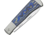Складной нож Kizer Trestle D, сталь Nitro-V, рукоять алюминий/микарта, синий