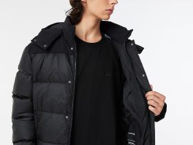 Мужская утеплённая куртка Lacoste со съемным капюшоном