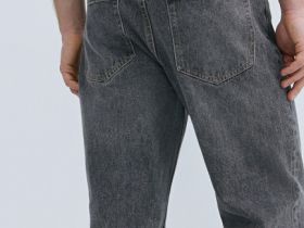 Прямые джинсы Straight, Серый