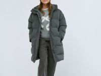 Пуховик для девочек, Серый