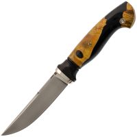 Нож Пират, сталь M390, рукоять кап клена/композит
