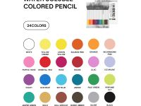 Набор карандашей акварельных HIMI 24 цв