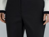 Укороченные брюки из хлопка, Черный