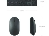 Клавиатура и мышка беспроводная Xiaomi Mijia Wireless Set 2 (WXJS02YM) (черный)