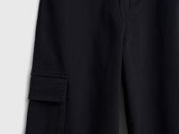 Брюки из твила для девочек, Черный