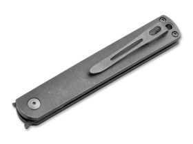 Складной нож Boker NORI, сталь дамаск, рукоять титан
