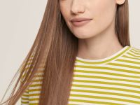 Футболка в полоску свободного силуэта