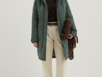 Пальто утепленное с утиным пухом