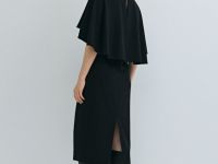 Платье-кейп, Черный