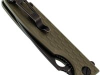Складной нож Daggerr Piranha olive BW DL, сталь 8Cr14MoV, рукоять FRN