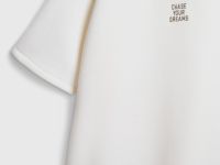 Футболка оверсайз с принтом, Белый