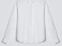 Рубашка из хлопка с отложным воротником
