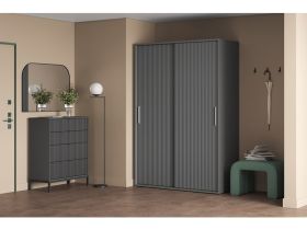 Шкаф-купе Беррингтон 2-140x210 Графитовый