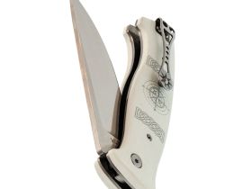 Складной нож Steelclaw "Поиск", сталь VG10, рукоять G10, белый
