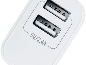 Зарядное устройство Rivacase PS4001 WD3 USB/USB с кабелем USB-C 12 Вт Белое