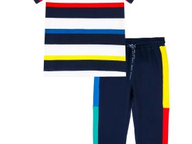 Комплект трикотажный для мальчиков: фуфайка (футболка), брюки