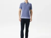 Мужское хлопковое поло Lacoste стандартного кроя