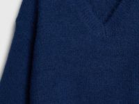 Джемпер из пряжи с шерстью, Синий