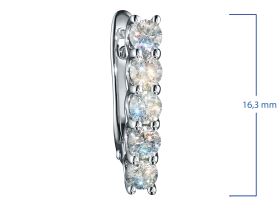 Серьги из белого золота с бриллиантами э4701сг05103500
