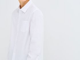 Рубашка из хлопка для мальчиков, Белый