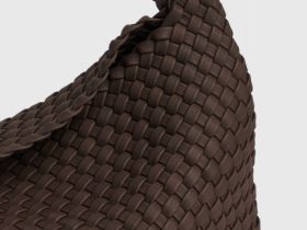 Плетеная сумка, Коричневый
