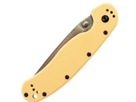 Нож складной Ontario RAT-1, сталь Aus-8, Satin, рукоять термопластик GRN, tan