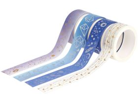 Набор клейких декоративных лент MESHU "Galaxy", 4шт