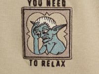 Футболка с арт-вышивкой, Бежевый