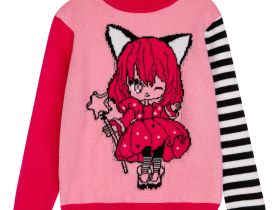 Свитер трикотажный для девочек