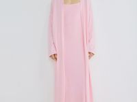 Удлинённый кардиган с кашемиром, Розовый