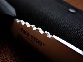 Нож с фиксированным клинком Cold Steel Canadian Belt, сталь 1.4116, рукоять пластик, черный