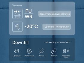 Утепленная куртка с капюшоном