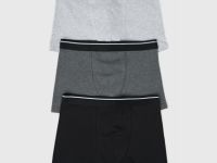 Трусы для мальчиков, 3 шт., Серый