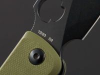 Cкладной нож Daggerr Sting XL, olive DLC, сталь D2, рукоять G10