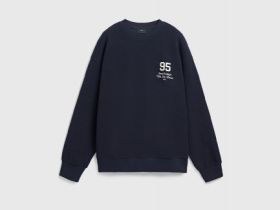 Свитшот с вышивкой, Синий