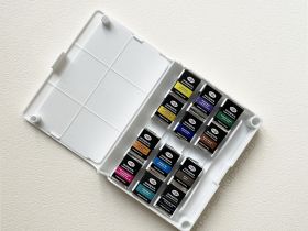 Набор акварели Гамма "Старый Мастер", 12 цв*2,6 мл, кюветы, пластик.пенал