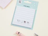 Самоклеящийся блок MESHU "Right cat" Line, 75*75 мм, 50 л., европодвес