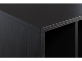 Стеллаж Воямполь 75x182 Черный древесный