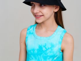 Панама текстильная для девочек