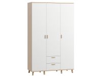 Распашной шкаф Пронто 3-130x210 Береза/Белый