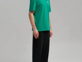 Футболка прямого кроя из джерси