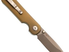 Складной нож Dr.Tech Zefir D4245TGR, сталь D2, рукоять TC4, зеленый