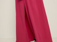 Сарафан макси свободного силуэта с боковым разрезом