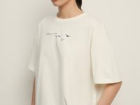 Оверсайз футболка с принтом