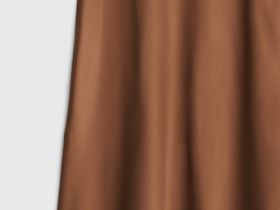 Сатиновая юбка А-силуэта, Оранжевый