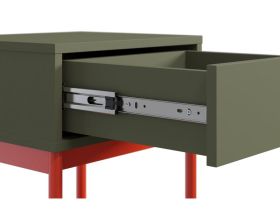 Тумба прикроватная Изи 40x56 Оливковый/Оранжевый